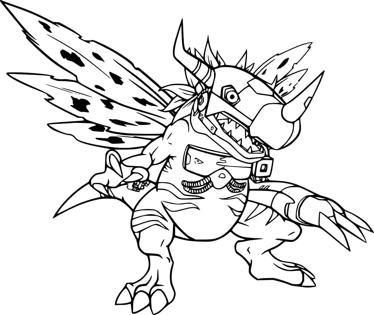 Tô màu Metalgreymon