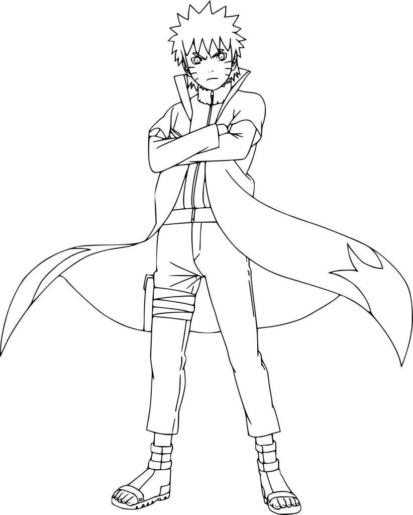 Tô màu Naruto Cực Ngầu 1 Tô màu Naruto Cực Ngầu dễ thương cho bé
