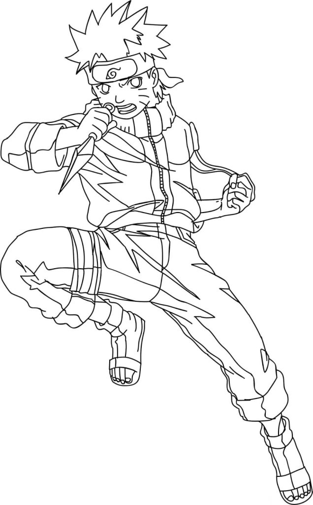 Tô màu Naruto Mạnh Mẽ và Ngầu 1 Tô màu Naruto Mạnh Mẽ và Ngầu dễ thương cho bé