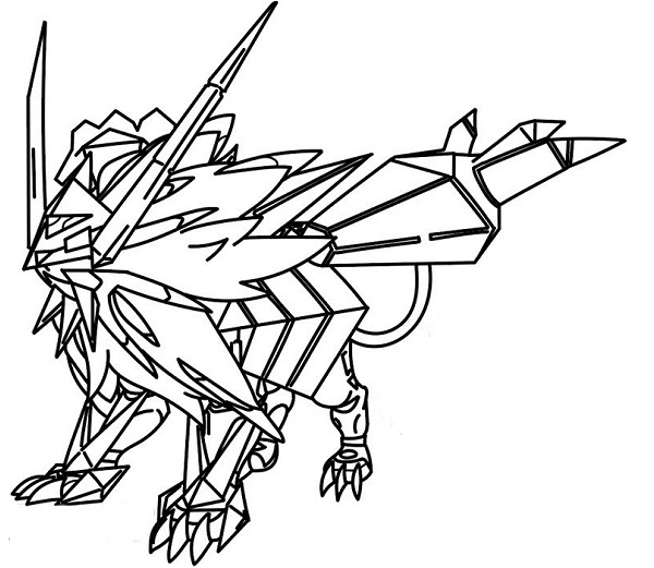 Tô màu nekurozuma bờm hoàng hôn 1 Tô màu nekurozuma bờm hoàng hôn giúp bé rèn luyện khả năng tô màu