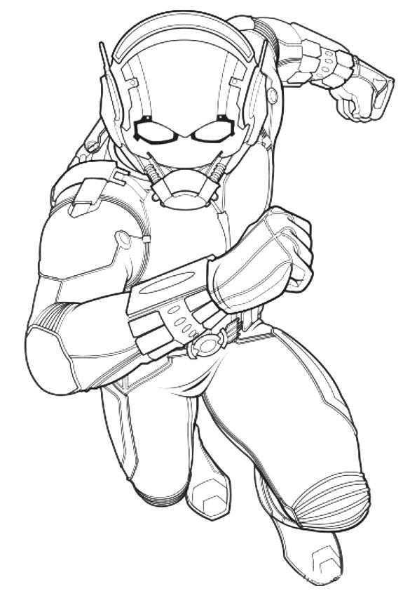 Tô màu người kiến đang chạy 1 Tô màu người kiến đang chạy dễ thương cho bé