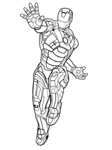 Tô màu người sắt giúp bé rèn luyện khả năng tô màu