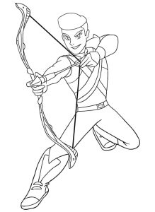 Tô màu Nhân Vật Bow cho bé tập tô