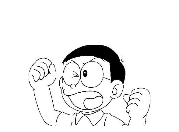 Tô màu Nobita Tức Giận 1 Tô màu Nobita Tức Giận giúp bé rèn luyện khả năng tô màu