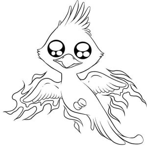 Tô màu Phượng Hoàng Đáng Yêu giúp bé rèn luyện khả năng tô màu