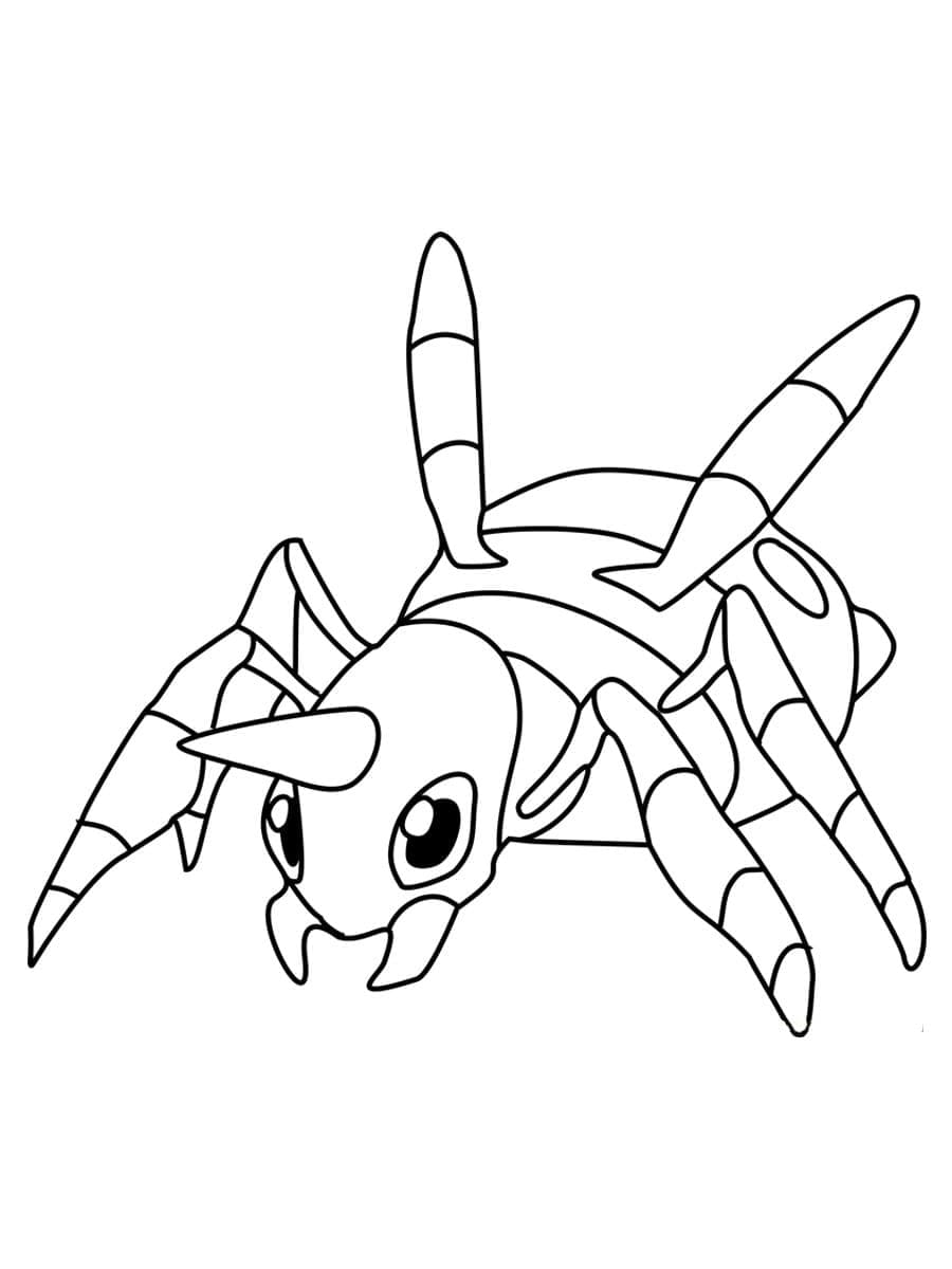 Tô màu Pokemon Ariados