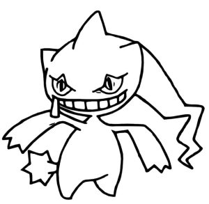 Tô màu Pokemon Banette dễ thương cho bé