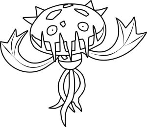 Tô màu Pokemon Carnivine cho bé tập tô