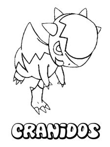Tô màu Pokemon Cranidos