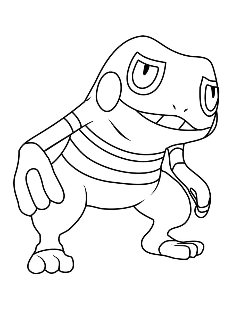 Tô màu Pokemon Croagunk
