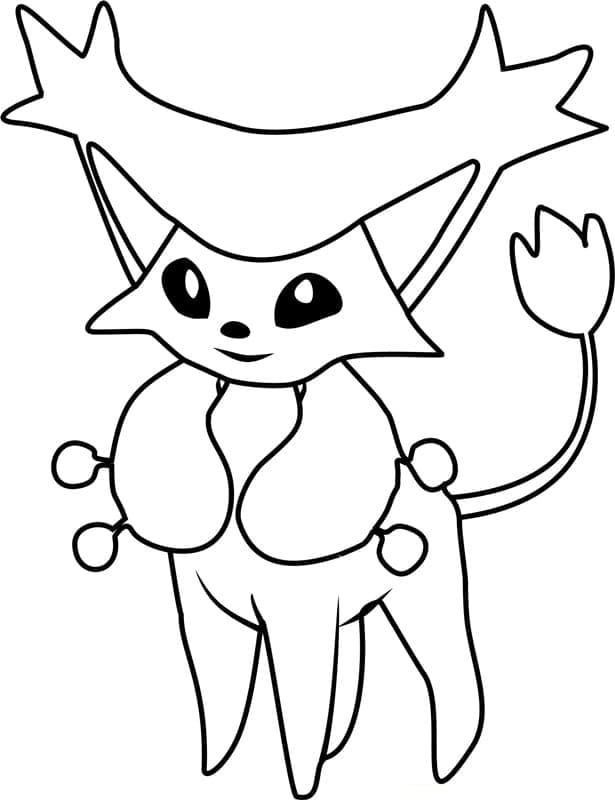 Tô màu Pokemon Delcatty dễ thương cho bé