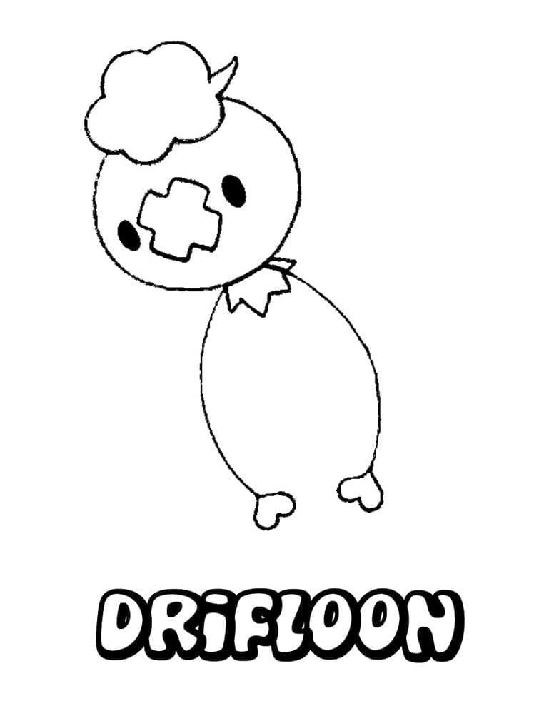 Tô màu Pokemon Drifloon