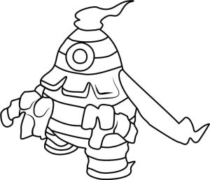 Tô màu Pokemon Dusclops dễ thương cho bé