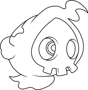 Tô màu Pokemon Duskull giúp bé rèn luyện khả năng tô màu