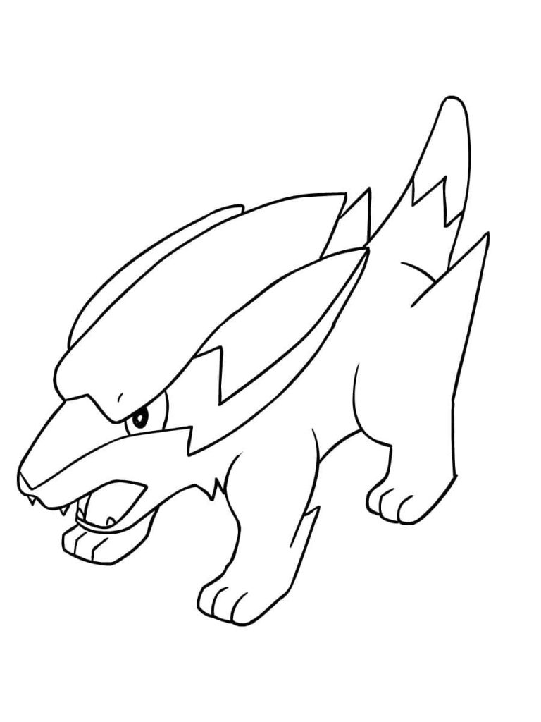 Tô màu Pokemon Electrike giúp bé rèn luyện khả năng tô màu