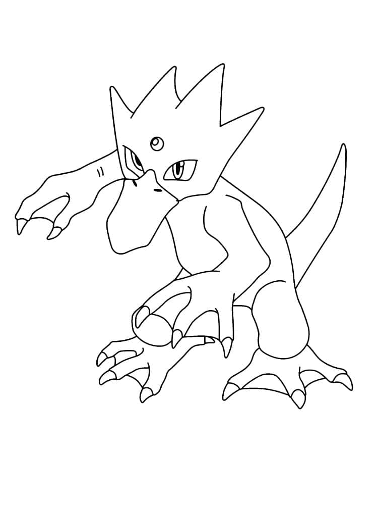 Tô màu Pokemon Golduck dễ thương cho bé