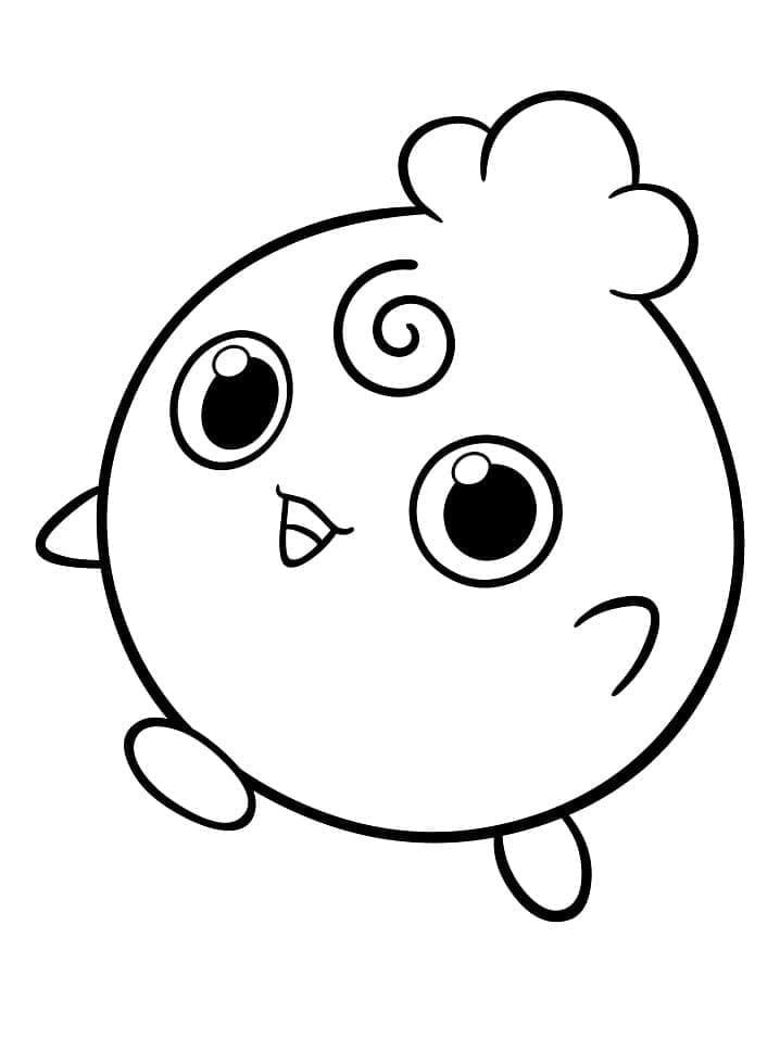 Tô màu Pokemon Igglybuff giúp bé rèn luyện khả năng tô màu