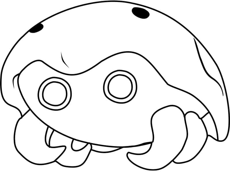 Tô màu Pokemon Kabuto cho bé tập tô