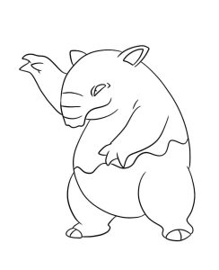 Tô màu Pokemon Krowzee cho bé tập tô