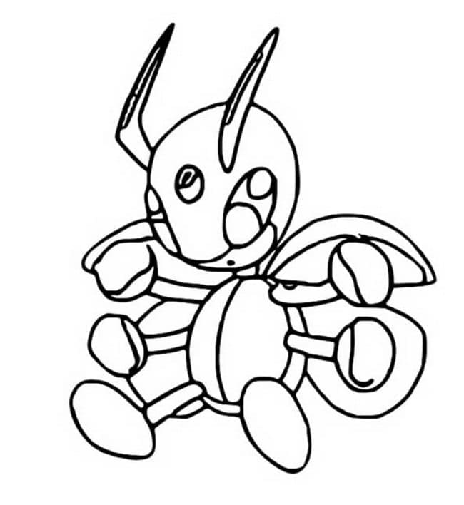 Tô màu Pokemon Ledian dễ thương cho bé