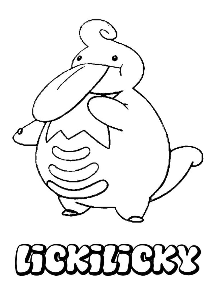 Tô màu Pokemon Lickilicky