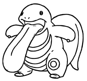 Tô màu Pokemon Lickitung dễ thương cho bé
