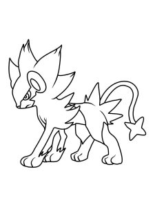 Tô màu Pokemon Luxray cho bé tập tô