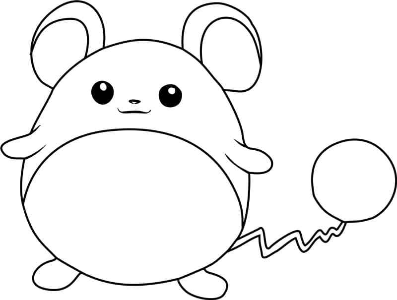 Tô màu Pokemon Marill cho bé tập tô