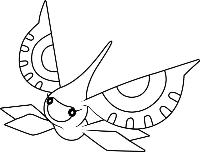 Tô màu Pokemon Masquerain giúp bé rèn luyện khả năng tô màu