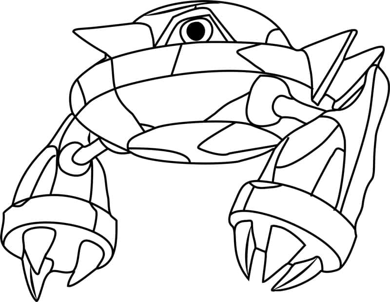 Tô màu Pokemon Metang cho bé tập tô