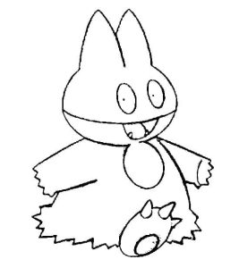 Tô màu Pokemon Munchlax cho bé tập tô