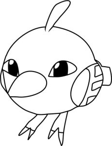 Tô màu Pokemon Natu dễ thương cho bé