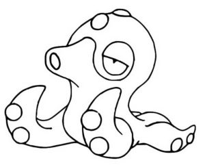Tô màu Pokemon Octillery dễ thương cho bé