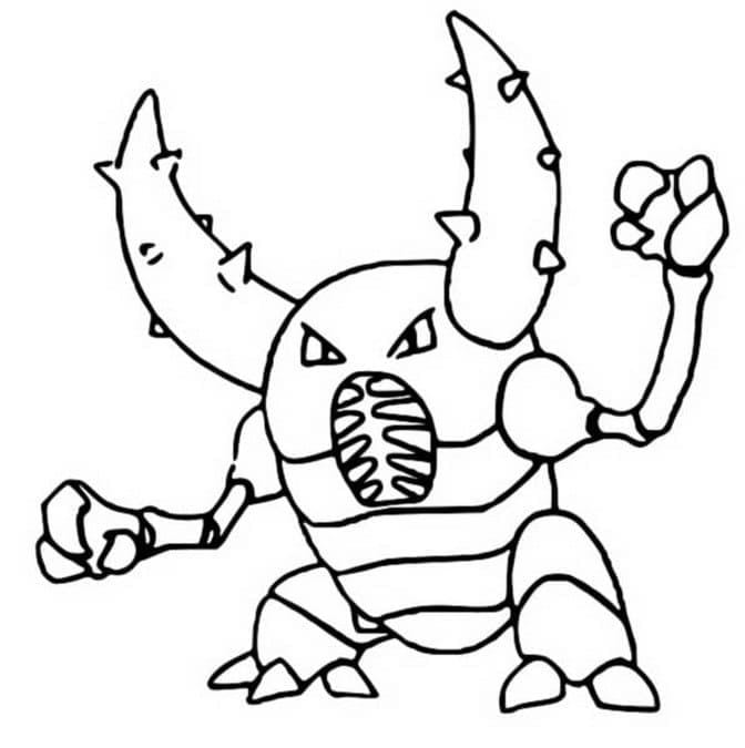Tô màu Pokemon Pinsir giúp bé rèn luyện khả năng tô màu