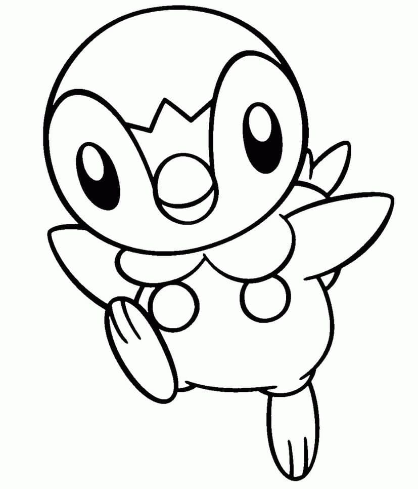 Tô màu Pokemon Piplup