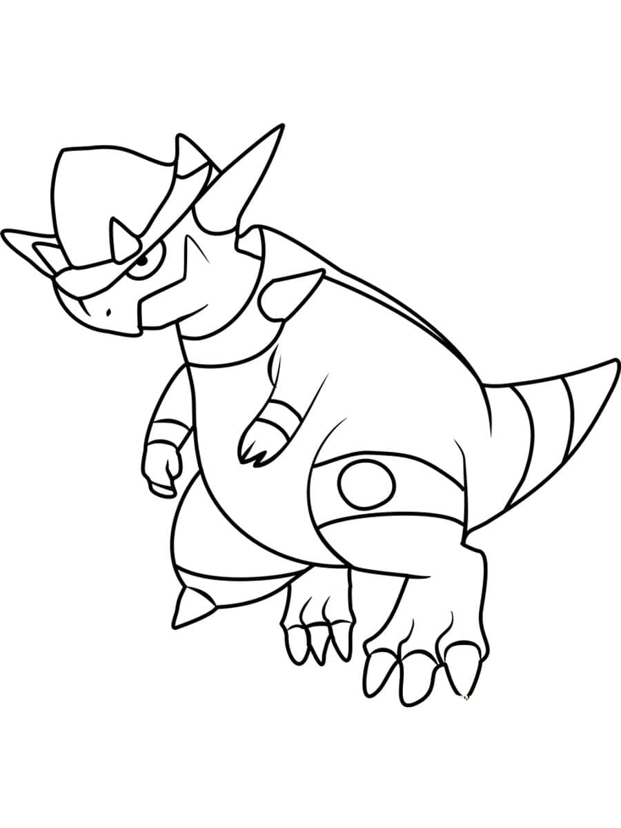 Tô màu Pokemon Rampardos