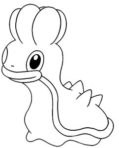 Tô màu Pokemon Shellos cho bé tập tô