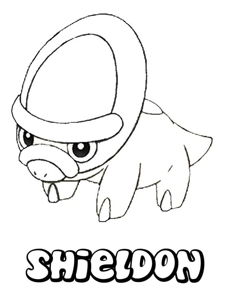 Tô màu Pokemon Shieldon