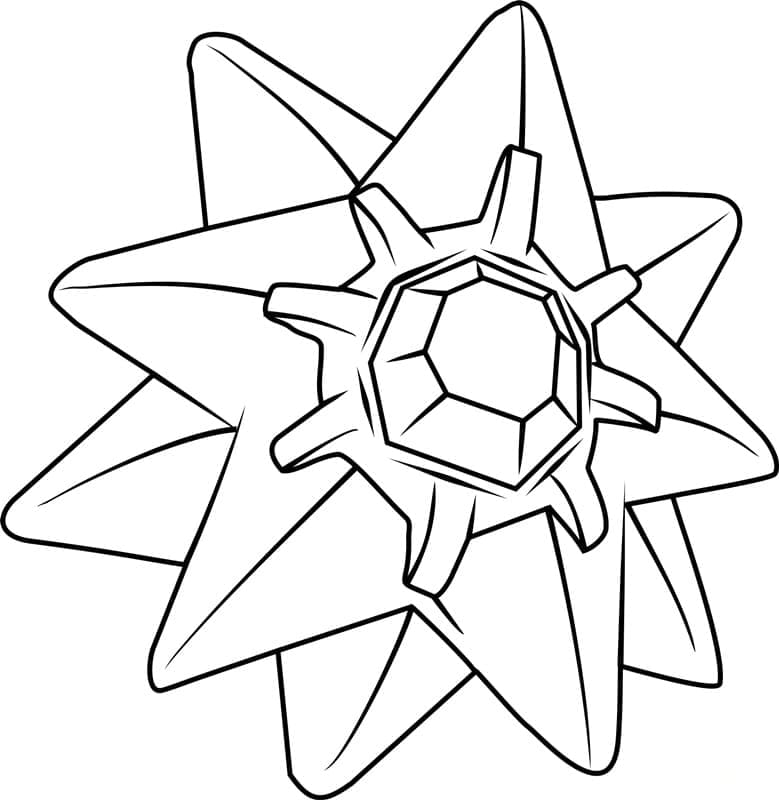 Tô màu Pokemon Starmie giúp bé rèn luyện khả năng tô màu