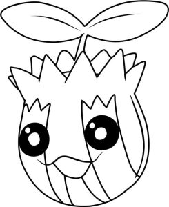 Tô màu Pokemon Sunkern dễ thương cho bé