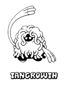Tô màu Pokemon Tangrowth cho bé tập tô