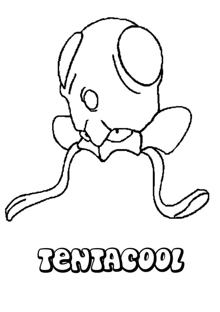 Tô màu Pokemon Tentacool