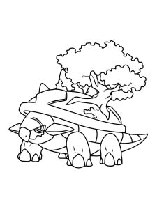 Tô màu Pokemon Torterra dễ thương cho bé