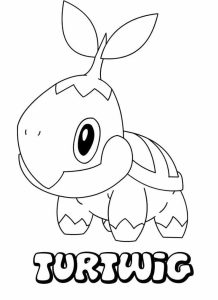 Tô màu Pokemon Turtwig giúp bé rèn luyện khả năng tô màu