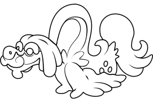 Tô màu pokemon ung dung jijiron cho bé tập tô