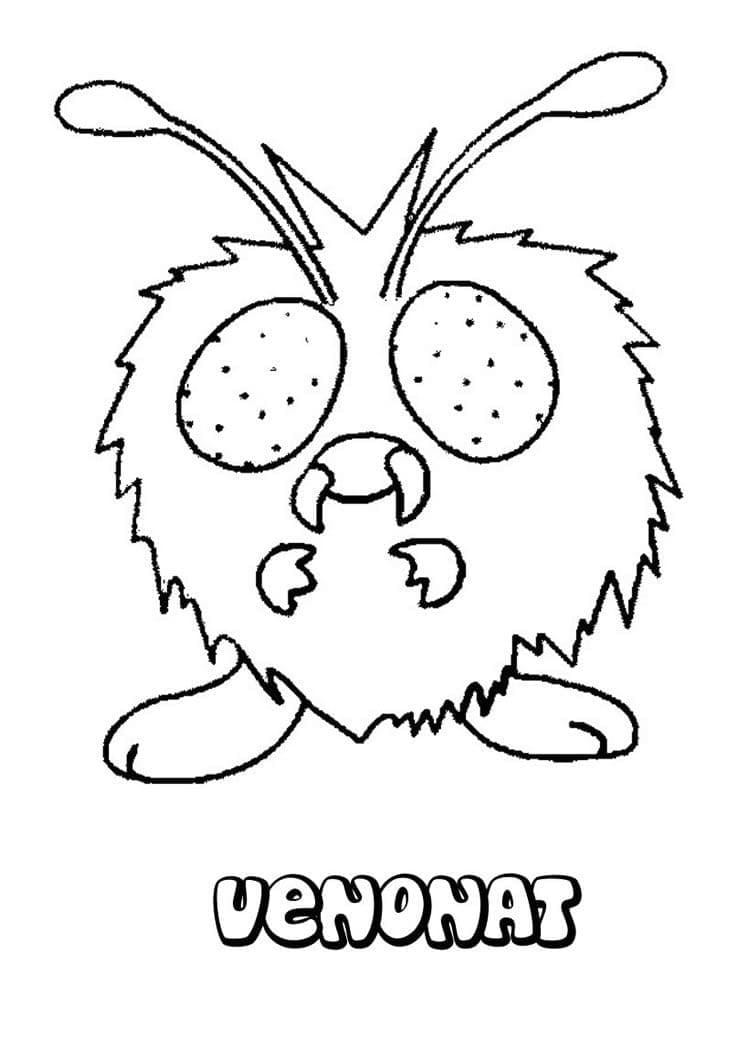 Tô màu Pokemon Venonat