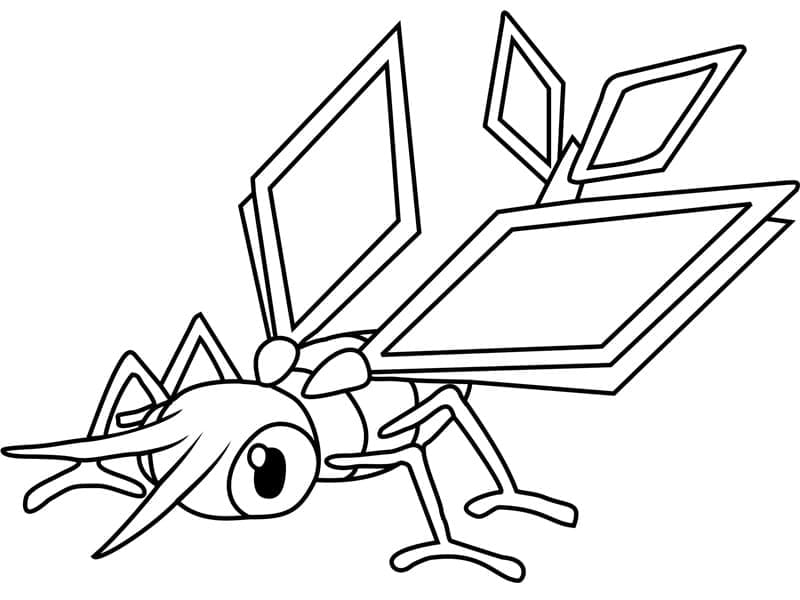 Tô màu Pokemon Vibrava dễ thương cho bé