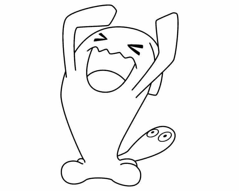 Tô màu Pokemon Wobbuffet giúp bé rèn luyện khả năng tô màu