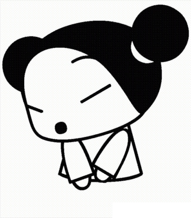 Tô màu Pucca Ngạc Nhiên cho bé tập tô