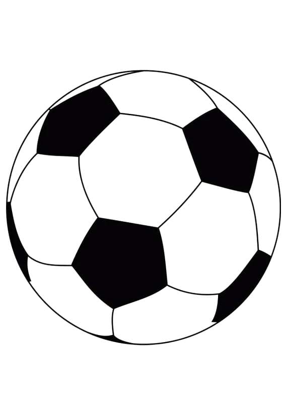Tô màu Quả Bóng Đá Dành Cho Trẻ cho bé tập tô